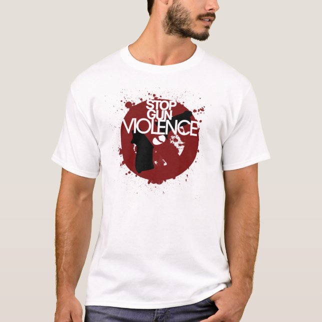 stop gun violence T-Shirt (Front)