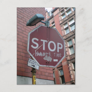 Stop Hammer Time Postcard