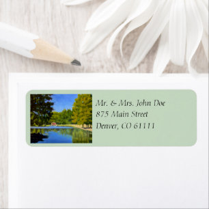 Stop Handwriting Your Return Address Blue Red Label