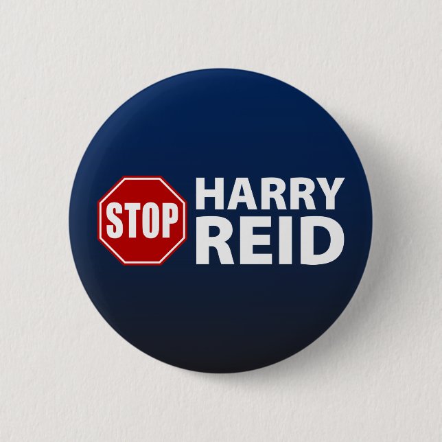 Stop Harry Reid 6 Cm Round Badge (Front)