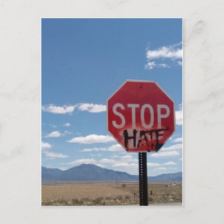 Stop Hate Postcard
