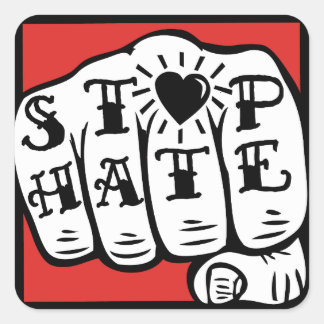 STOP HATE stickers