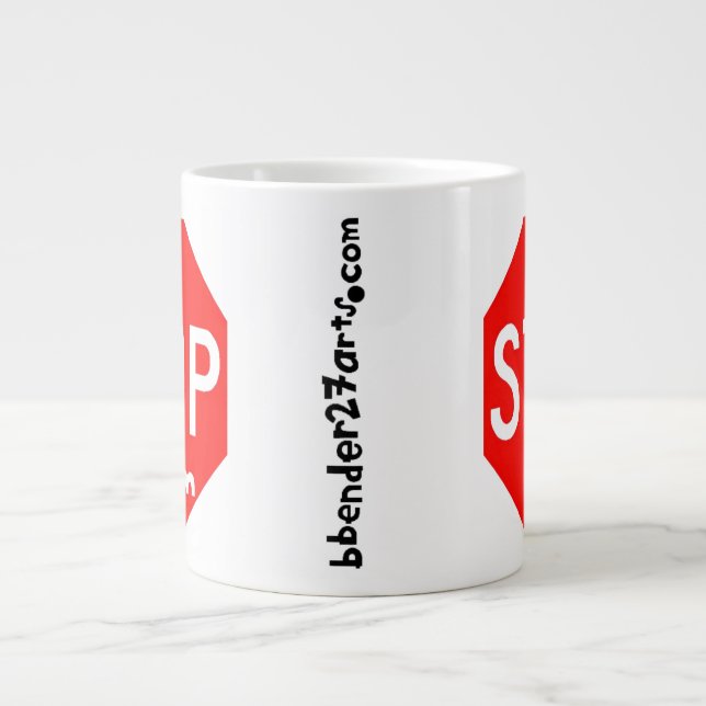 STOP him  Large Coffee Mug (Front)