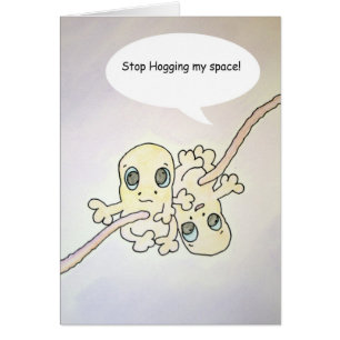 "Stop Hogging" Foetus Humour Card