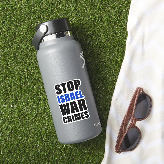 Stop Israel War Crimes | Free Palestine | Bold  (HydroFlask Insitu)