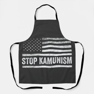 Stop Kamunism Harris Walz 2024 Comrade Kamala Apron