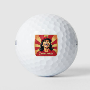 Stop Kamunism Harris Walz 2024 Comrade Kamala Golf Balls