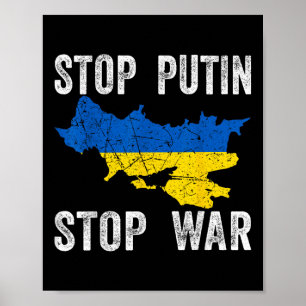 Stop Killing - Stop Russia - Stop The War In Ukrai Poster