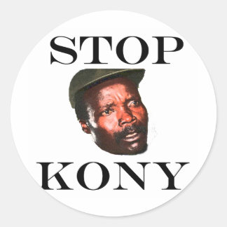 STOP KONY 2012 CLASSIC ROUND STICKER