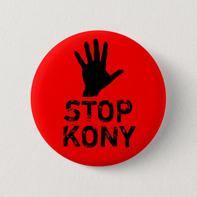 Stop Kony 6 Cm Round Badge (Front)