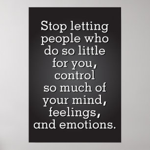 Stop Letting People Control You Poster