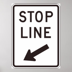 Stop Line Road Sign