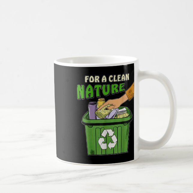 Stop Littering Nature Protection Environmental Pro Coffee Mug (Right)