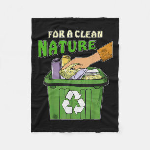 Stop Littering Nature Protection Environmental Pro Fleece Blanket
