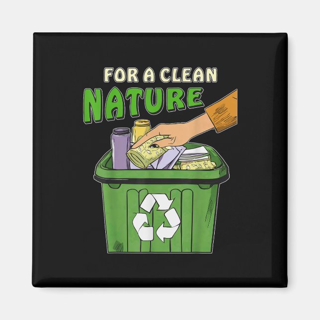 Stop Littering Nature Protection Environmental Pro Magnet (Front)