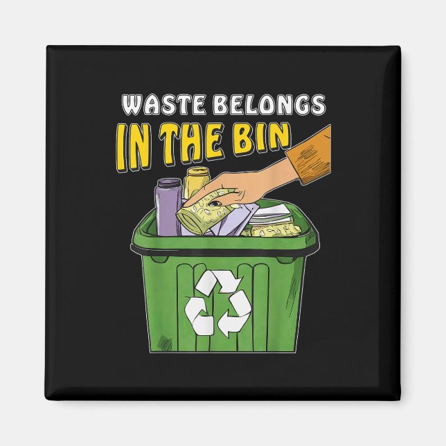 Stop Littering Nature Protection Environmental Pro Magnet (Front)