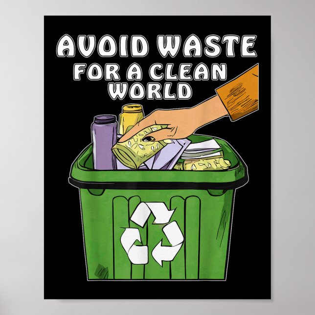 Stop Littering Nature Protection Environmental Pro Poster (Front)