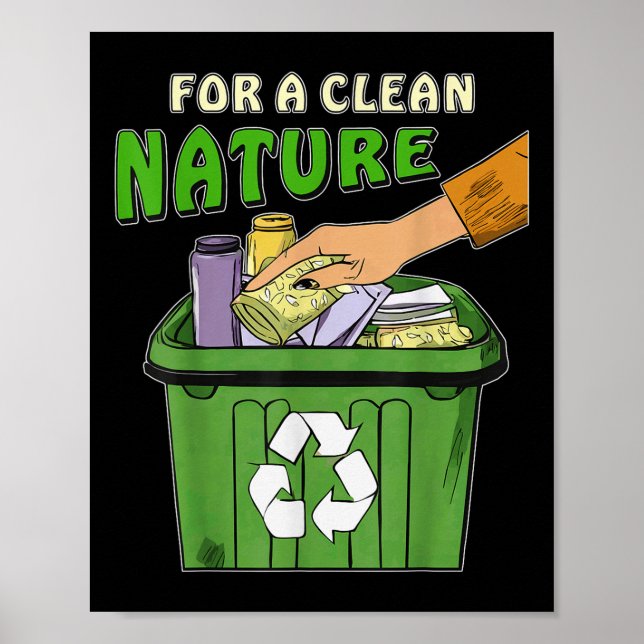 Stop Littering Nature Protection Environmental Pro Poster (Front)