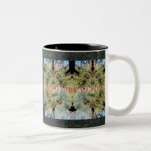 STOP • LOOK • LISTEN Two-Tone COFFEE MUG