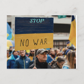 STOP NO WAR POSTCARD