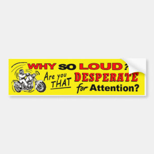 Stop Noise Pollution! Bumper Sticker