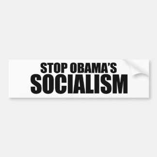 STOP OBAMA SOCIALISM BUMPER STICKER