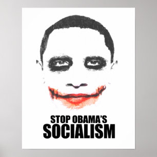 STOP OBAMA SOCIALISM POSTER