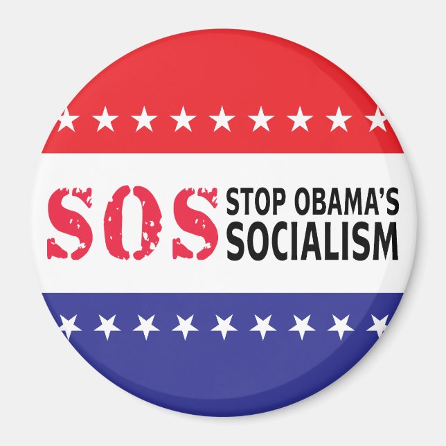 Stop Obama's Socialism - SOS Magnet (Front)