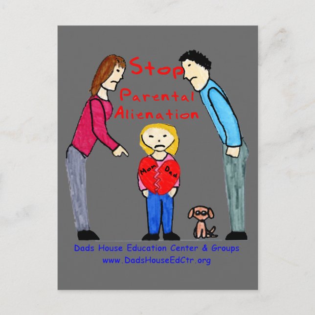 Stop Parental Alienation Postcard (Front)