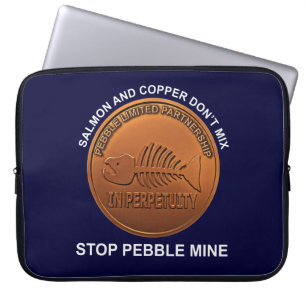 Stop Pebble Mine - Pebble Mine Penny Laptop Sleeve