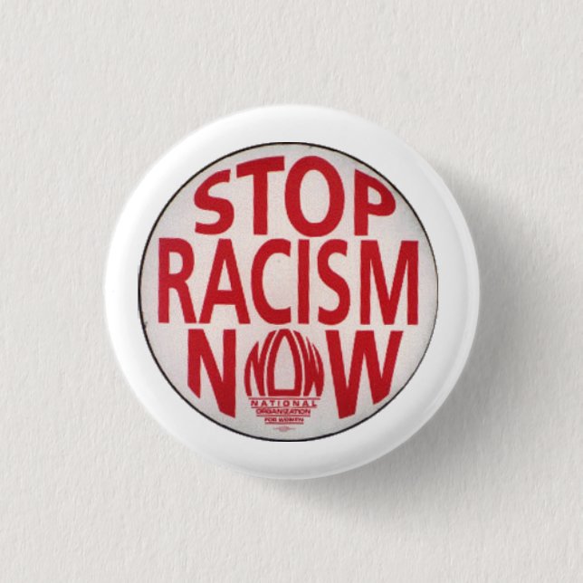 Stop people being Racist. 3 Cm Round Badge (Front)