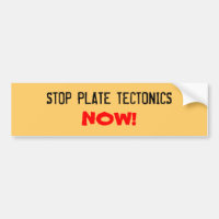 STOP PLATE TECTONICS, NOW!