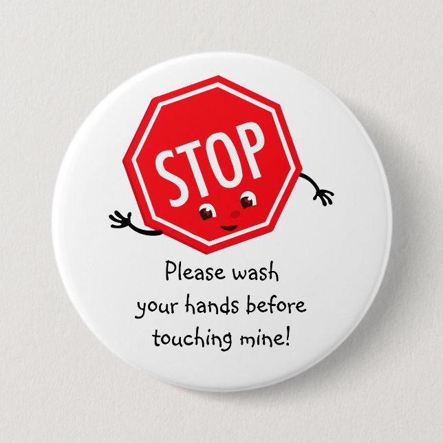 Stop Please Wash Button (Front)
