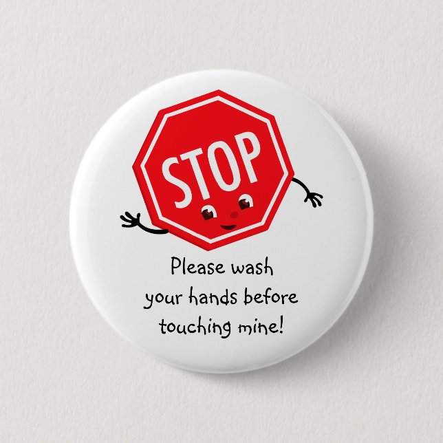 Stop Please Wash Button (Front)