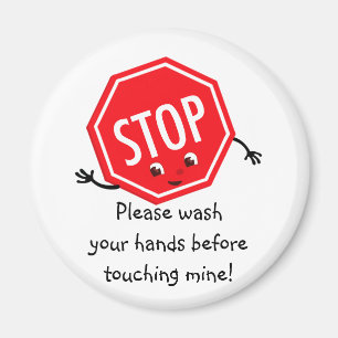 Stop Please Wash Magnet