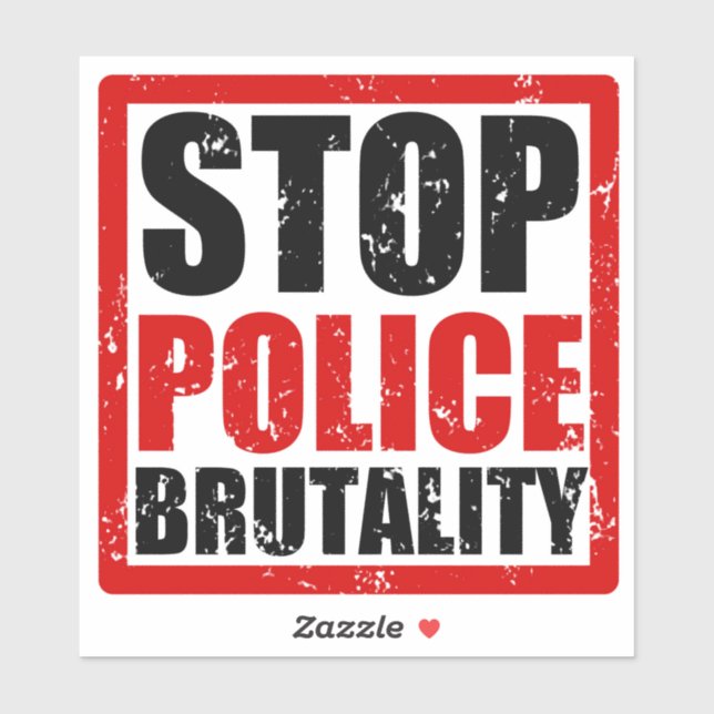 Stop Police Brutality Sticker (Sheet)