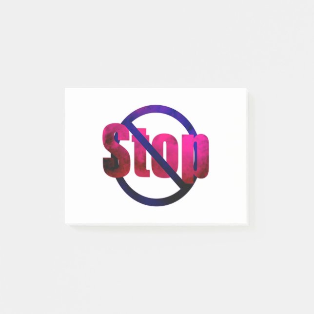 Stop Post-it Notes (Front)