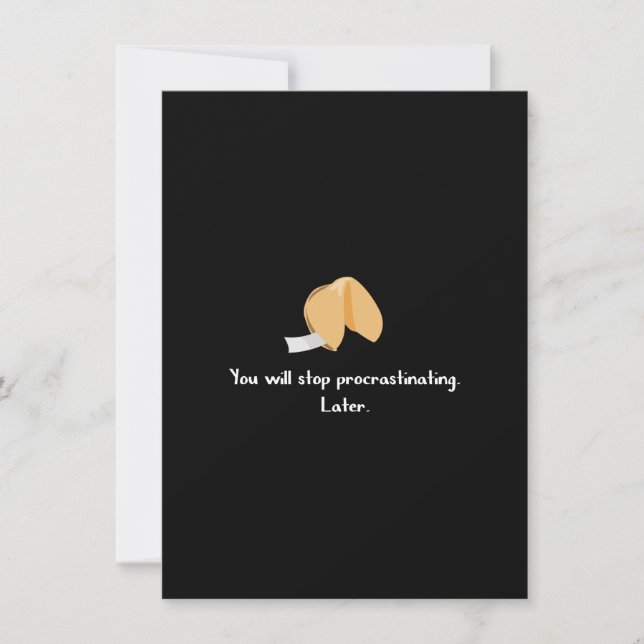 Stop Procrastinating Card (Front)