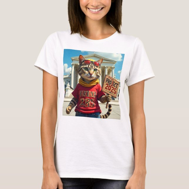 Stop Project 2025 Artistic T-Shirt (Front)