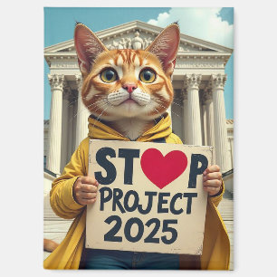 Stop Project 2025 Cat Magnet