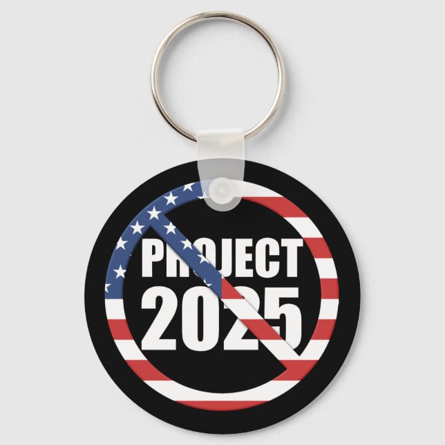 Stop Project 2025 Key Ring (Front)