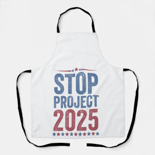 Stop Project 2025 Trump Harris American Patroitic Apron