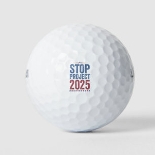 Stop Project 2025 Trump Harris American Patroitic Golf Balls