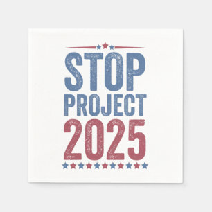 Stop Project 2025 Trump Harris American Patroitic Napkin