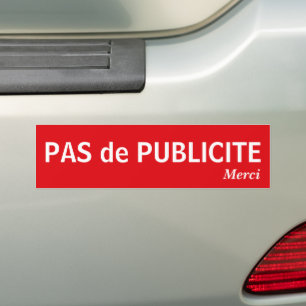 Stop Pub Ideal to avoid ads Bumper Sticker