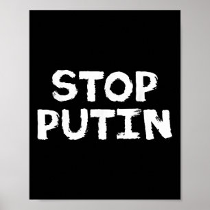 Stop Putin Anti War Protest Poster