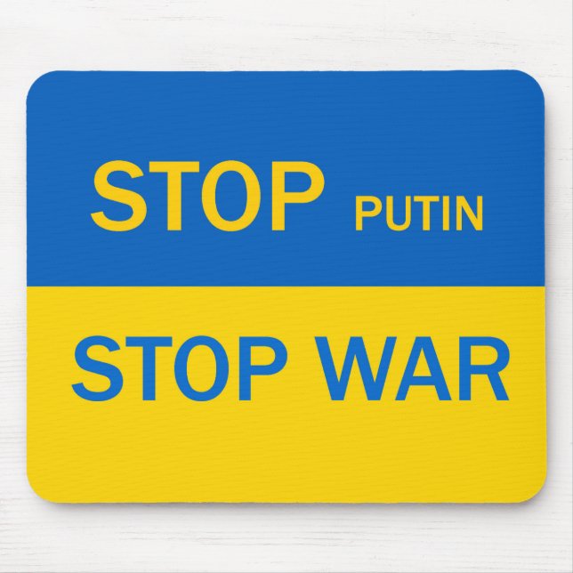 Stop Putin, Stop War Mousepad! Mouse Pad (Front)