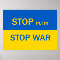 Stop Putin, Stop War Poster!