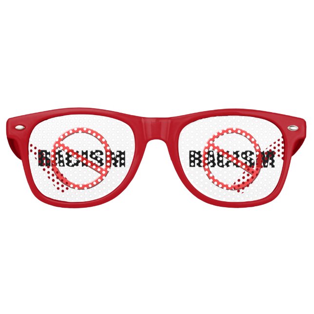 Stop Racism Retro Sunglasses (Front)