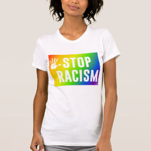 Stop racism with rainbow colours T-Shirt
